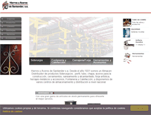 Tablet Screenshot of hierrossantander.com